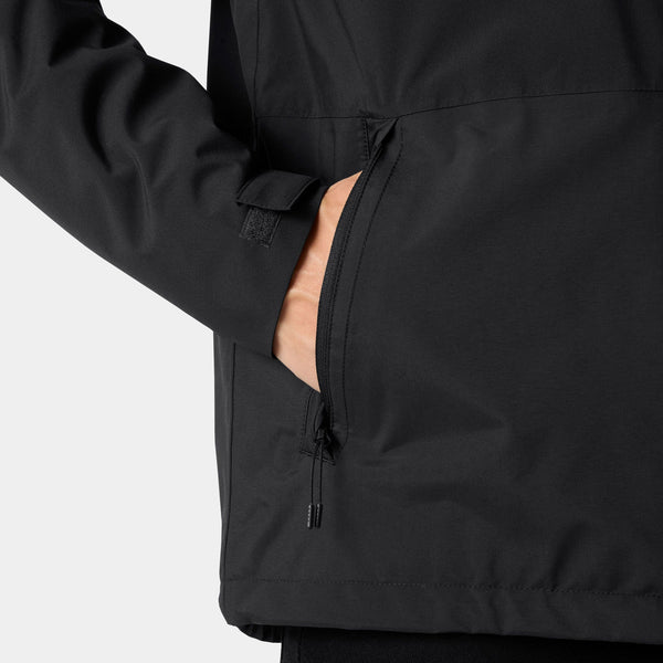 ACE INS RAIN JACKET, BLACK, XXL
