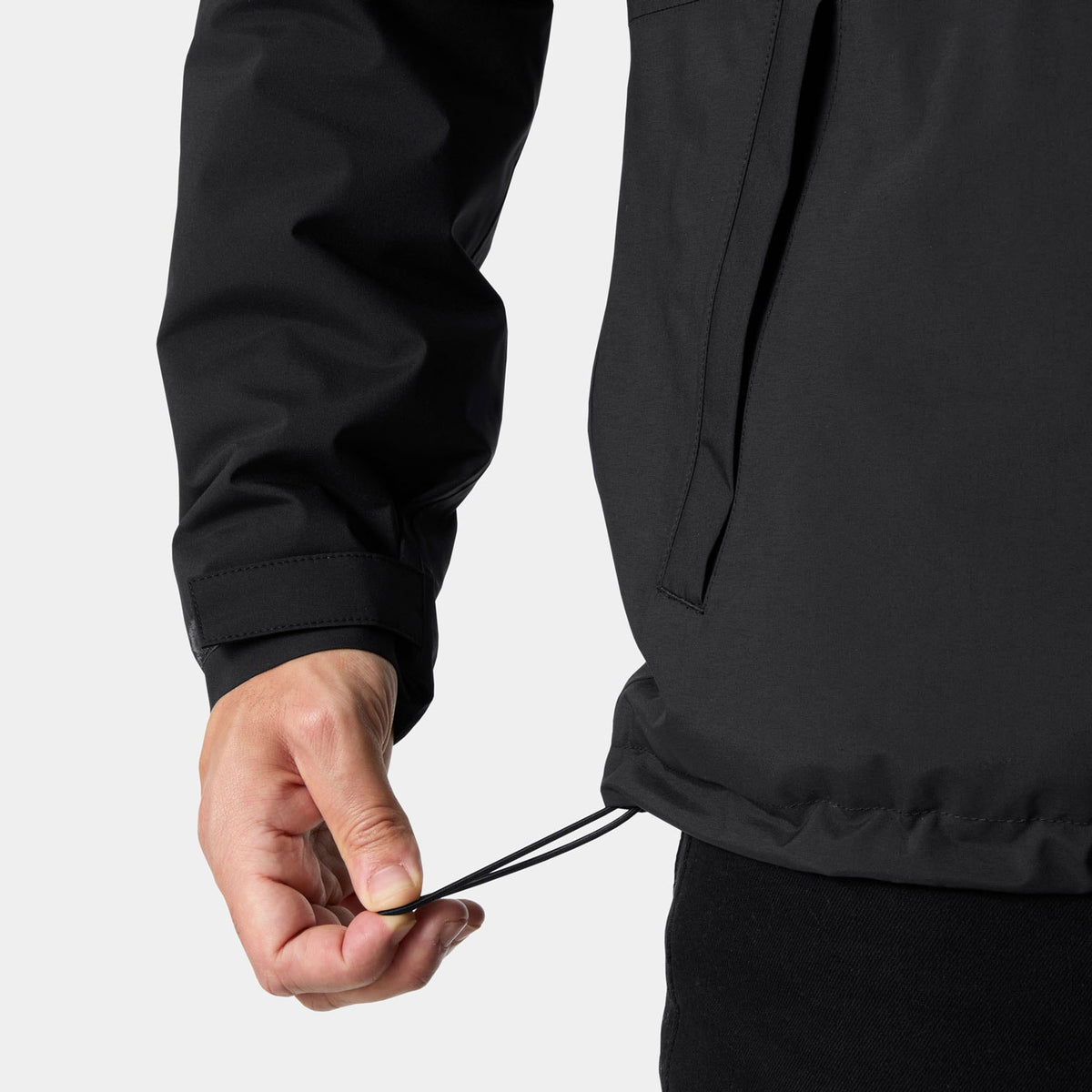 ACE INS RAIN JACKET, BLACK, XXL
