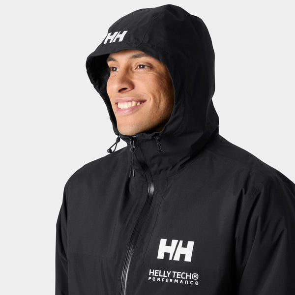 ACE INS RAIN JACKET, BLACK, XXL
