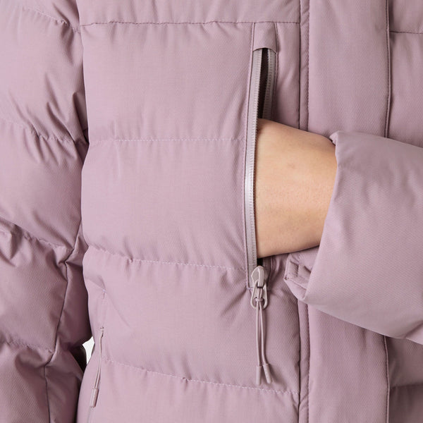 W ADORE PUFFY JACKET, PURPLE CLAY, L