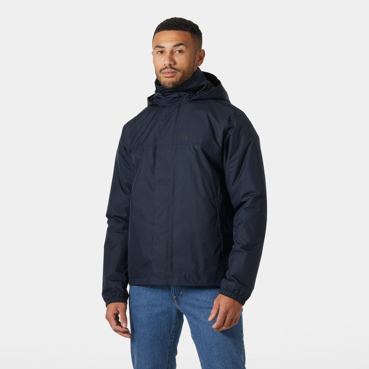 VANCOUVER INS RAIN JACKET, NAVY, XXL