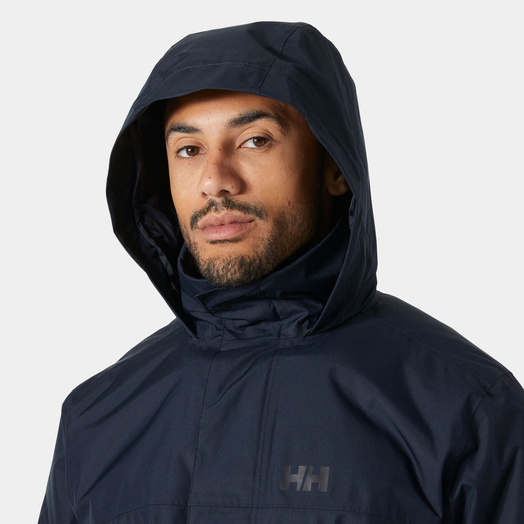 VANCOUVER INS RAIN JACKET, NAVY, XXL