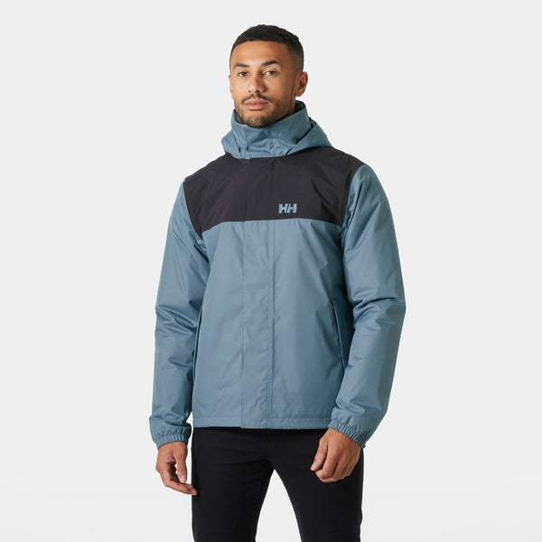 VANCOUVER INS RAIN JACKET, WASHED NAVY, XXL