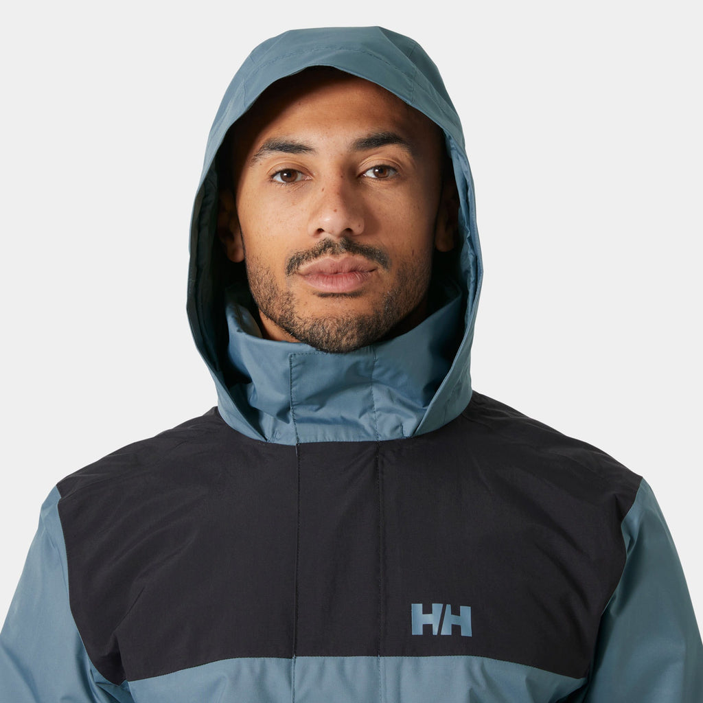VANCOUVER INS RAIN JACKET, WASHED NAVY, XXL