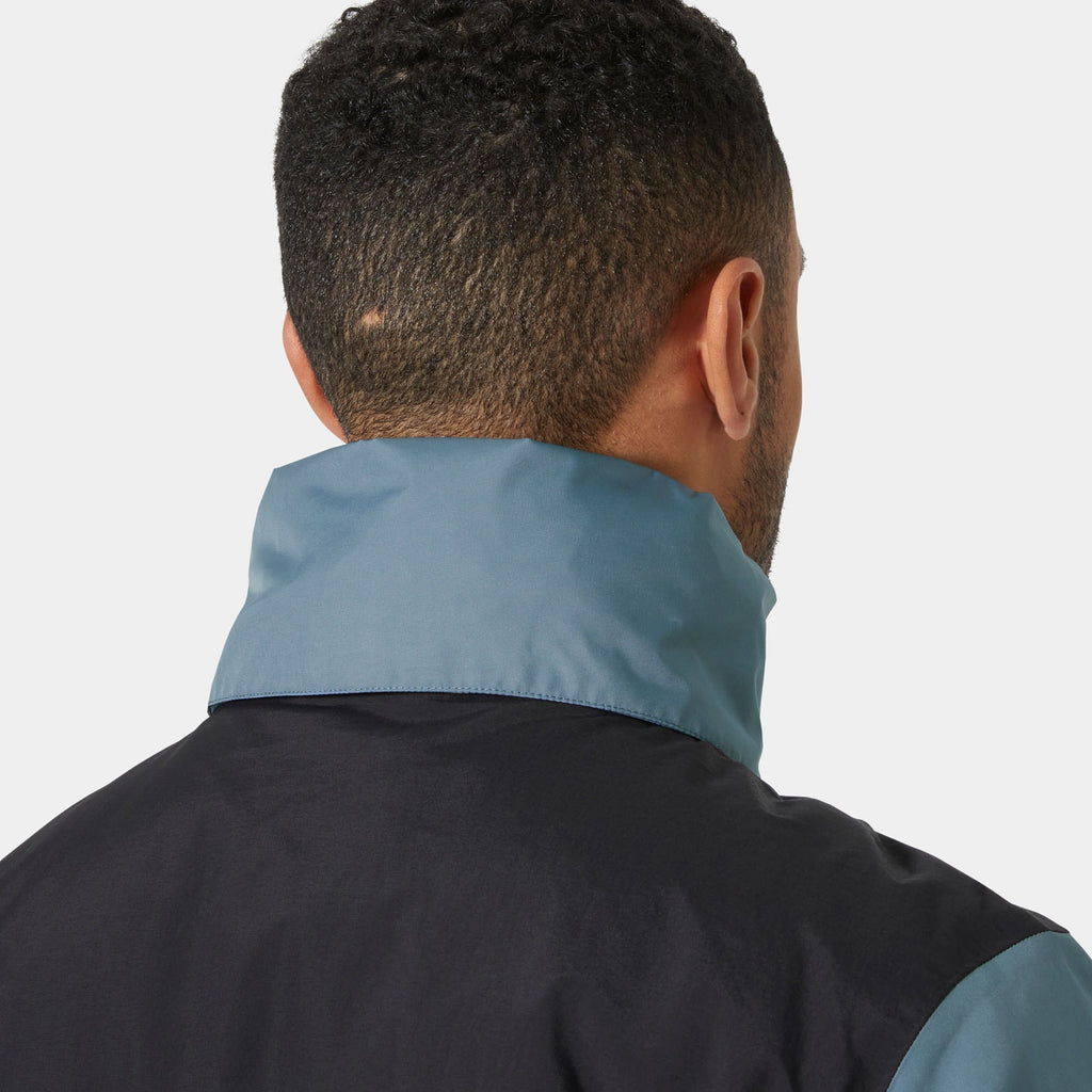 VANCOUVER INS RAIN JACKET, WASHED NAVY, XXL