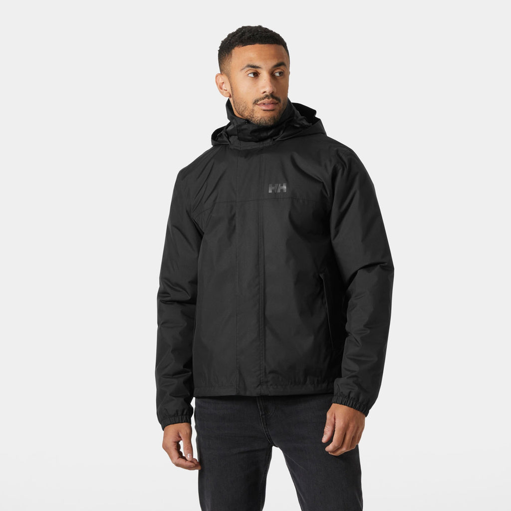 VANCOUVER INS RAIN JACKET, BLACK, XXL