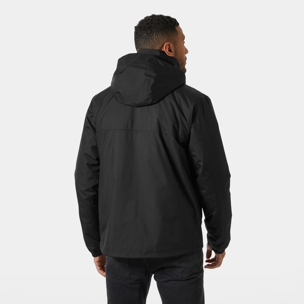 VANCOUVER INS RAIN JACKET, BLACK, XXL