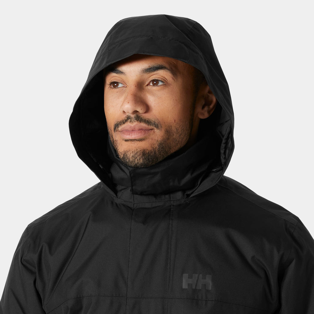 VANCOUVER INS RAIN JACKET, BLACK, XXL