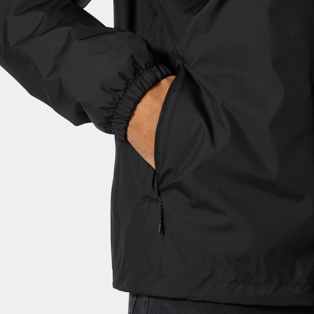 VANCOUVER INS RAIN JACKET, BLACK, XXL