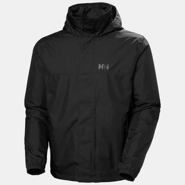 VANCOUVER INS RAIN JACKET, BLACK, XXL