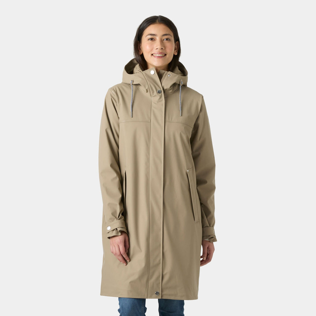W MOSS INS PU COAT, PEBBLE, L