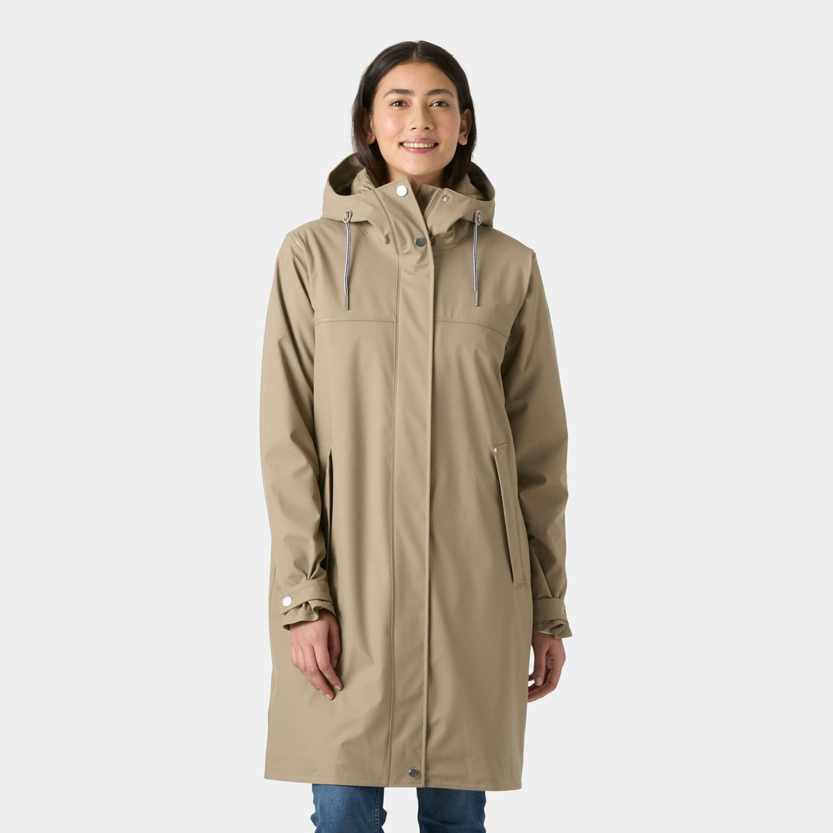 W MOSS INS PU COAT, PEBBLE, L