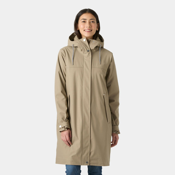 W MOSS INS PU COAT, PEBBLE, L