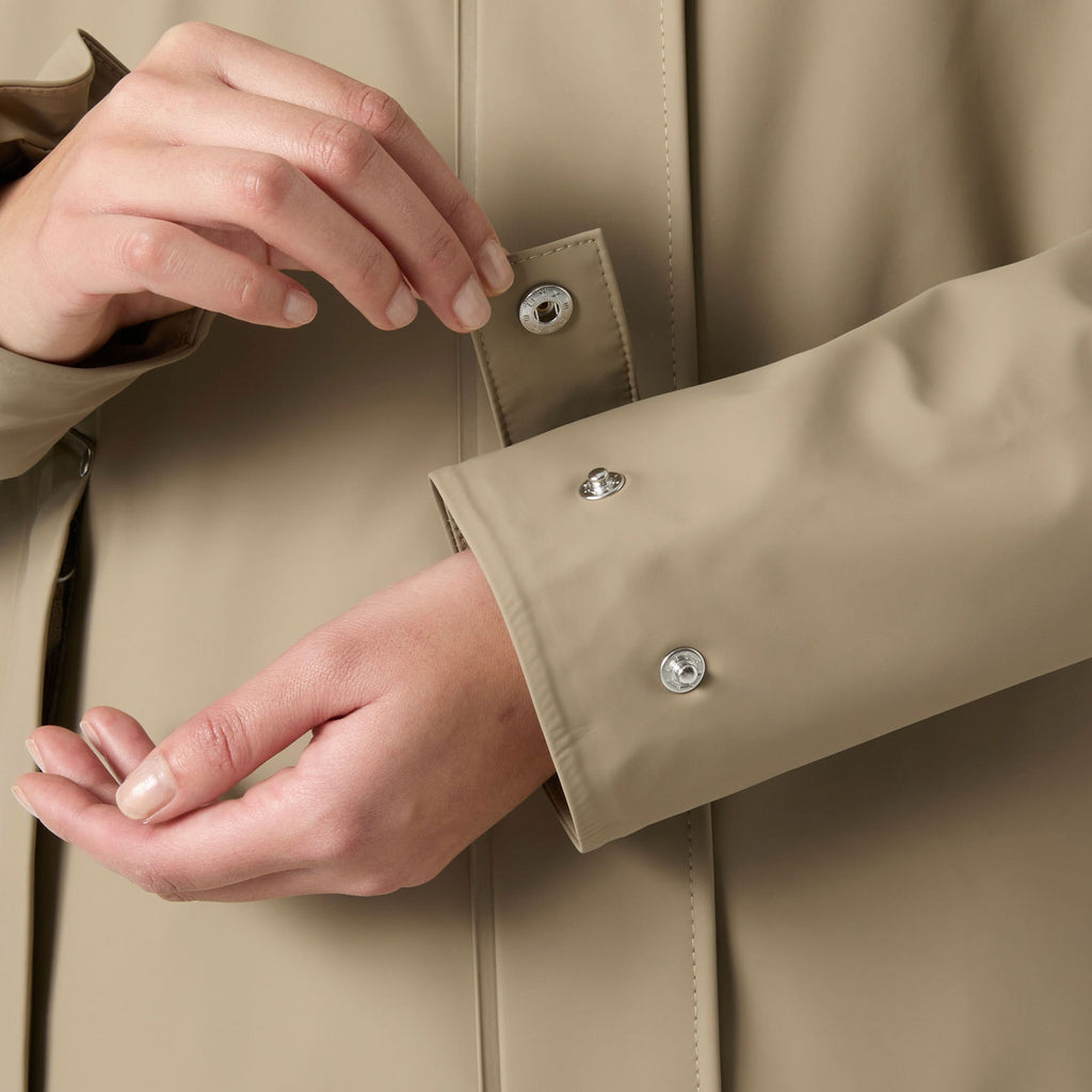 W MOSS INS PU COAT, PEBBLE, L
