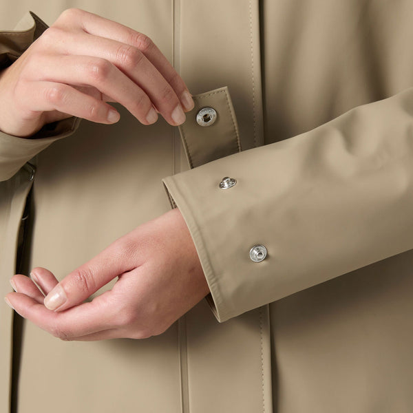 W MOSS INS PU COAT, PEBBLE, L