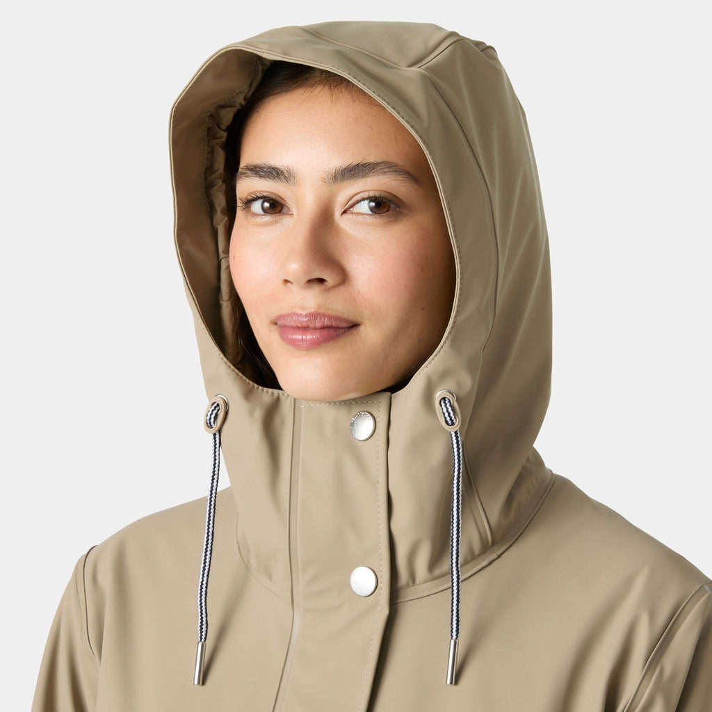 W MOSS INS PU COAT, PEBBLE, L
