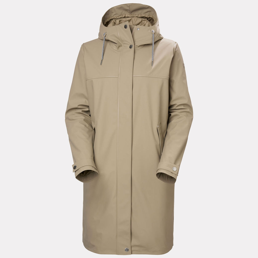 W MOSS INS PU COAT, PEBBLE, L