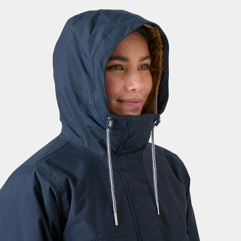 W HVALER INS RAINCOAT, NAVY, L