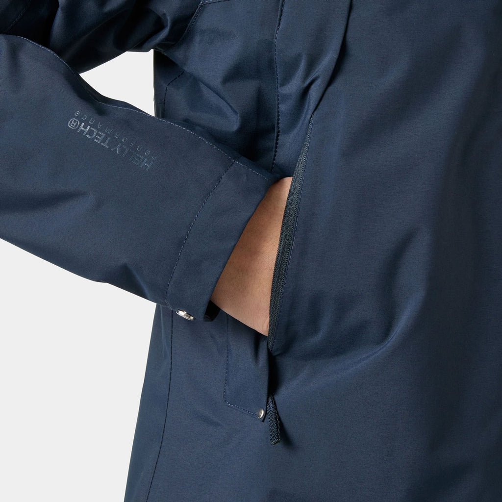 W HVALER INS RAINCOAT, NAVY, L