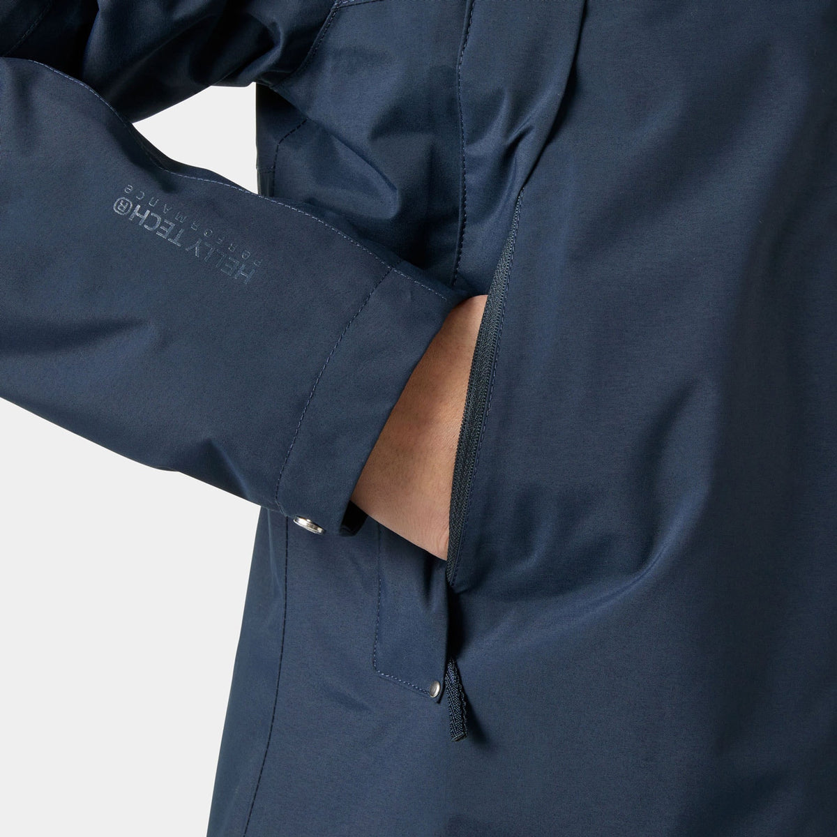W HVALER INS RAINCOAT, NAVY, L