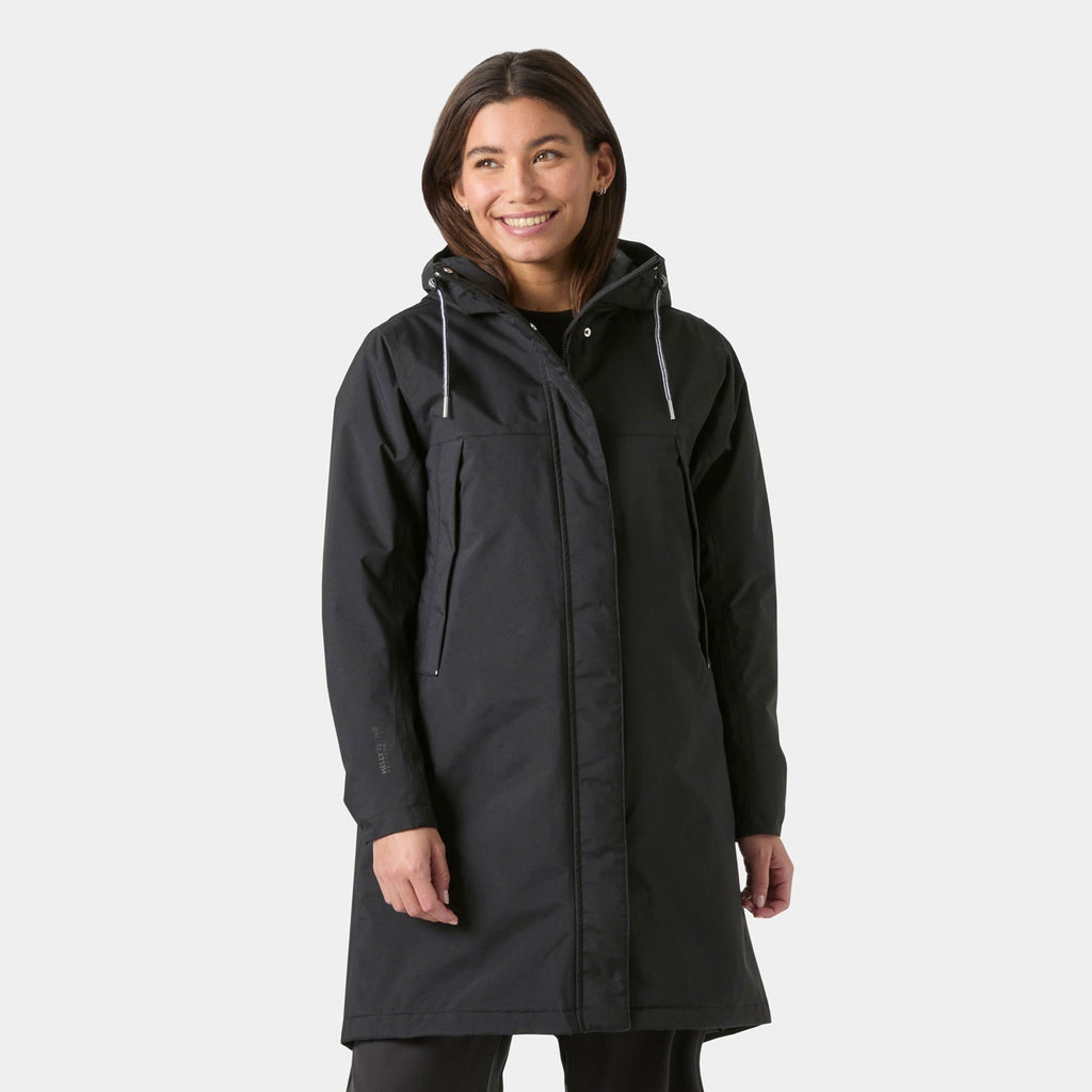 W HVALER INS RAINCOAT, BLACK, L
