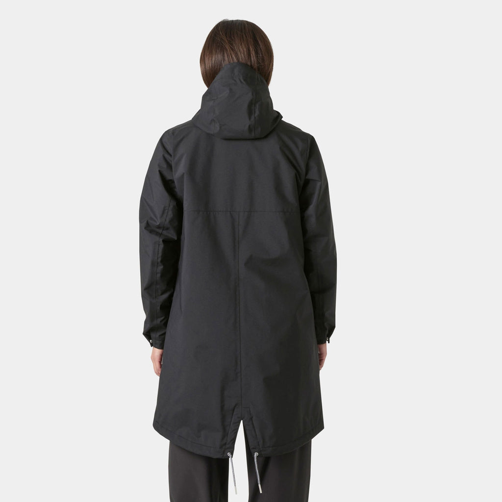 W HVALER INS RAINCOAT, BLACK, L