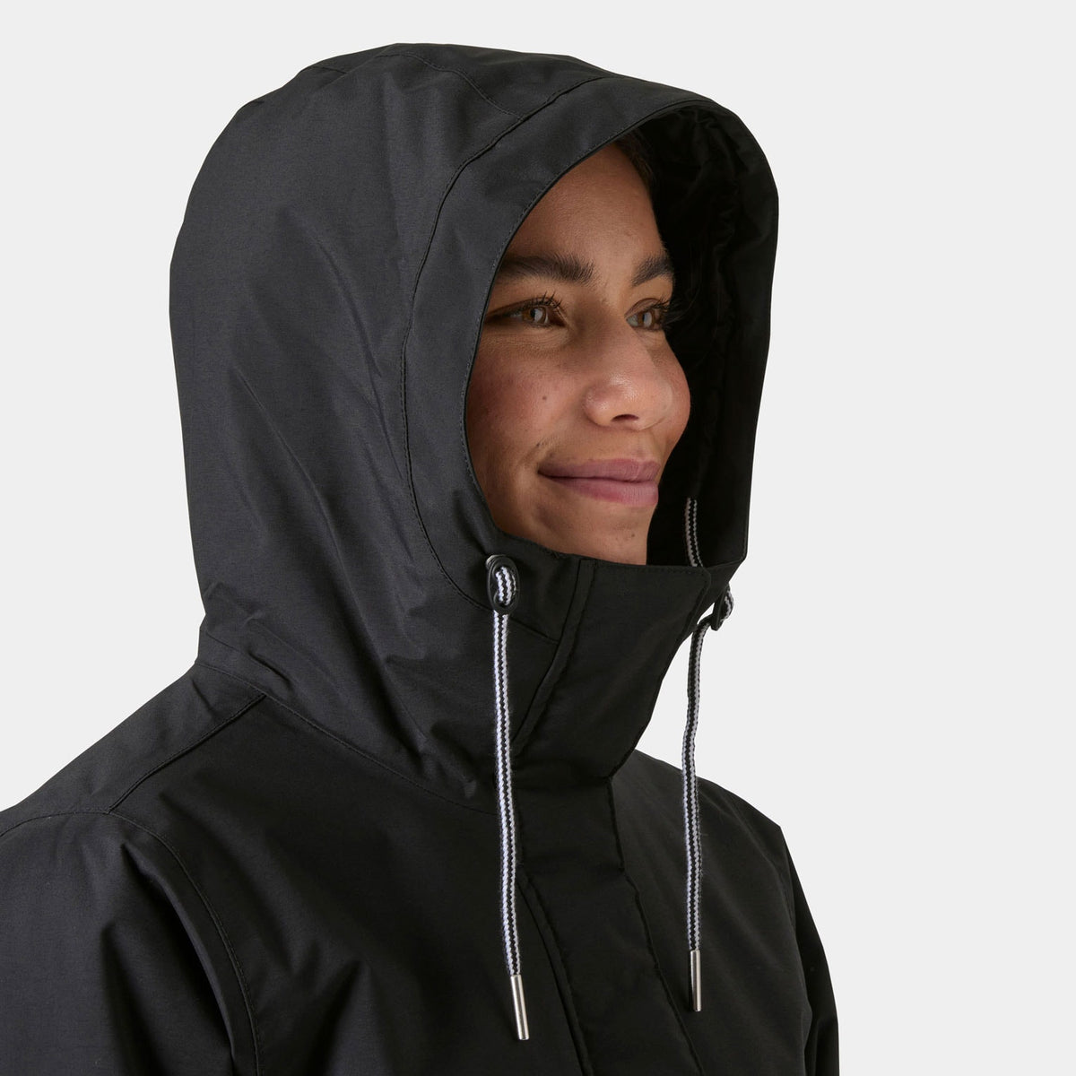 W HVALER INS RAINCOAT, BLACK, L