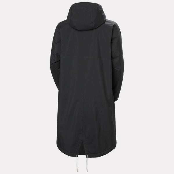W HVALER INS RAINCOAT, BLACK, L