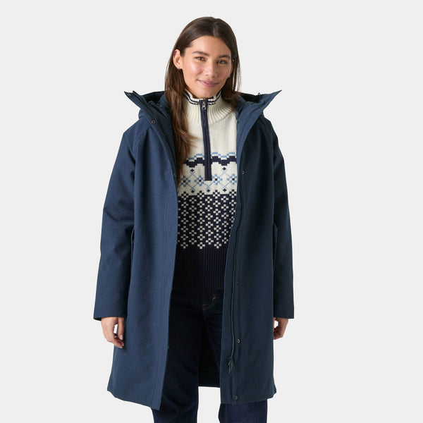 W FROGNER INS COAT, NAVY, L