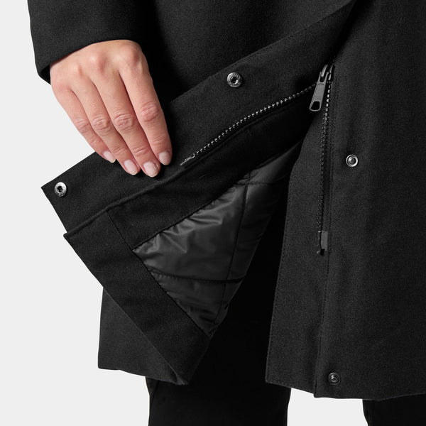 W FROGNER INS COAT, BLACK, L