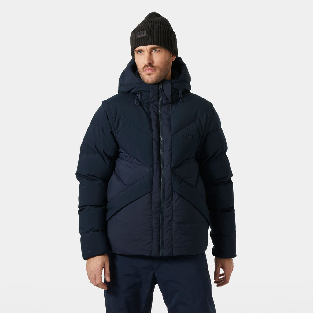 VILLAGE MODULAR DOWN JACKET, NAVY, XXL