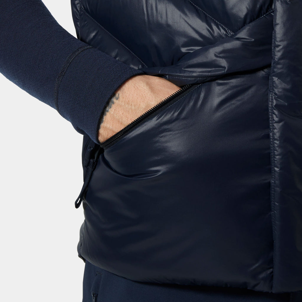 VILLAGE PUFFY VEST, NAVY, XXL