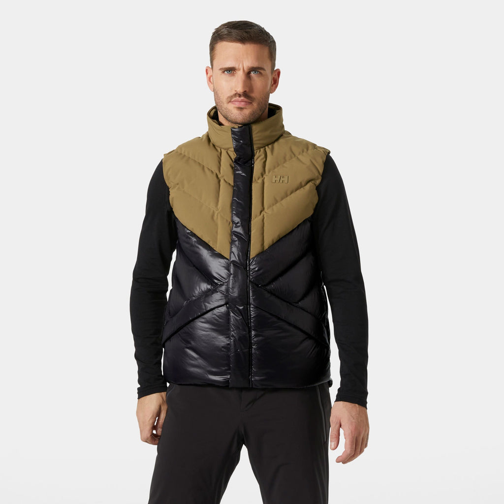 VILLAGE PUFFY VEST, SEPIA, XXL