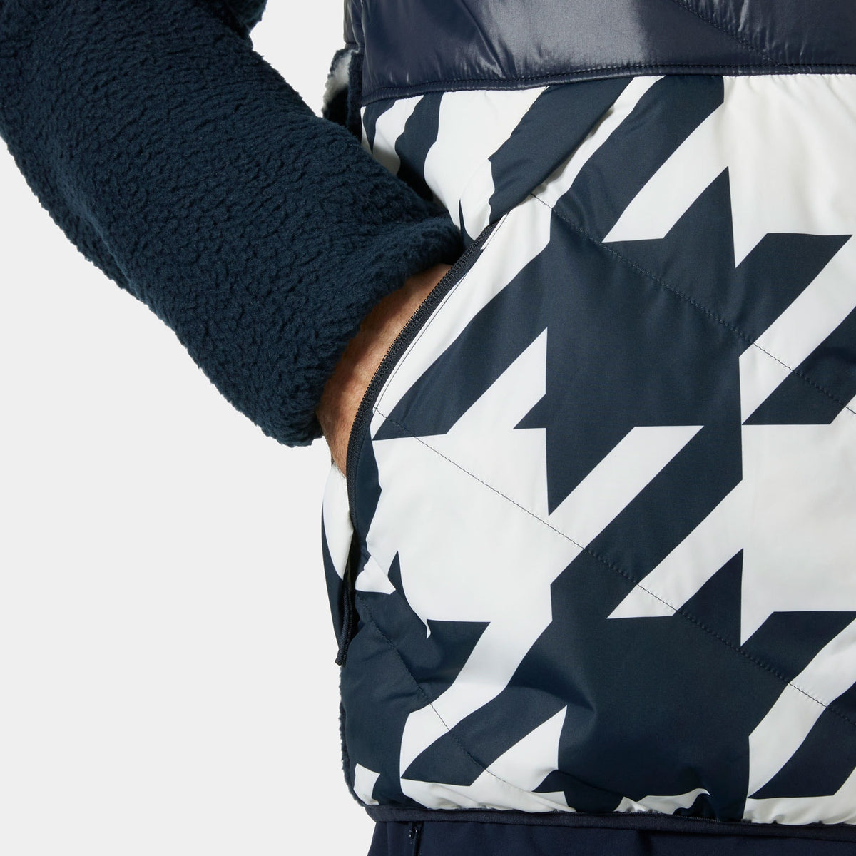 VILLAGE HYBRID JACKET, NAVY HOUNDS, XXL