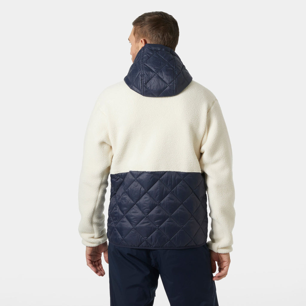 STOWE HOODED HYBRID JACKET, NAVY, XL