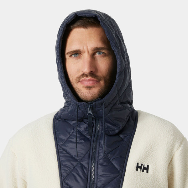 STOWE HOODED HYBRID JACKET, NAVY, XL
