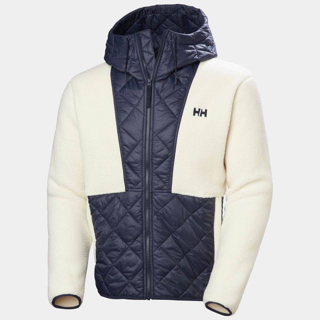 STOWE HOODED HYBRID JACKET, NAVY, XL