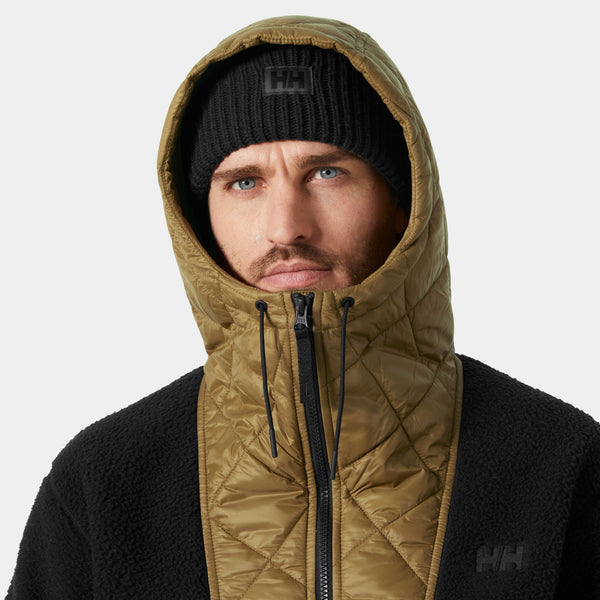 STOWE HOODED HYBRID JACKET, SEPIA, S