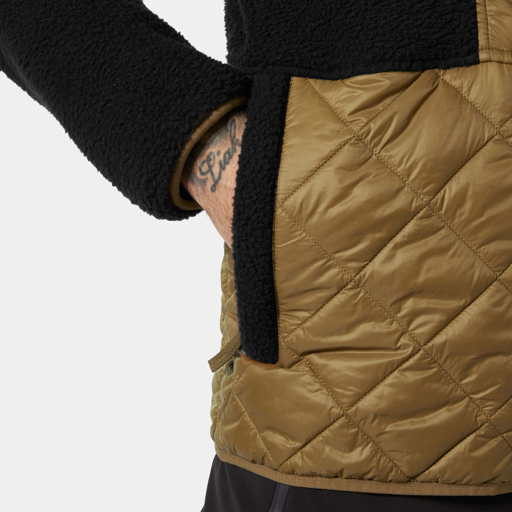 STOWE HOODED HYBRID JACKET, SEPIA, S