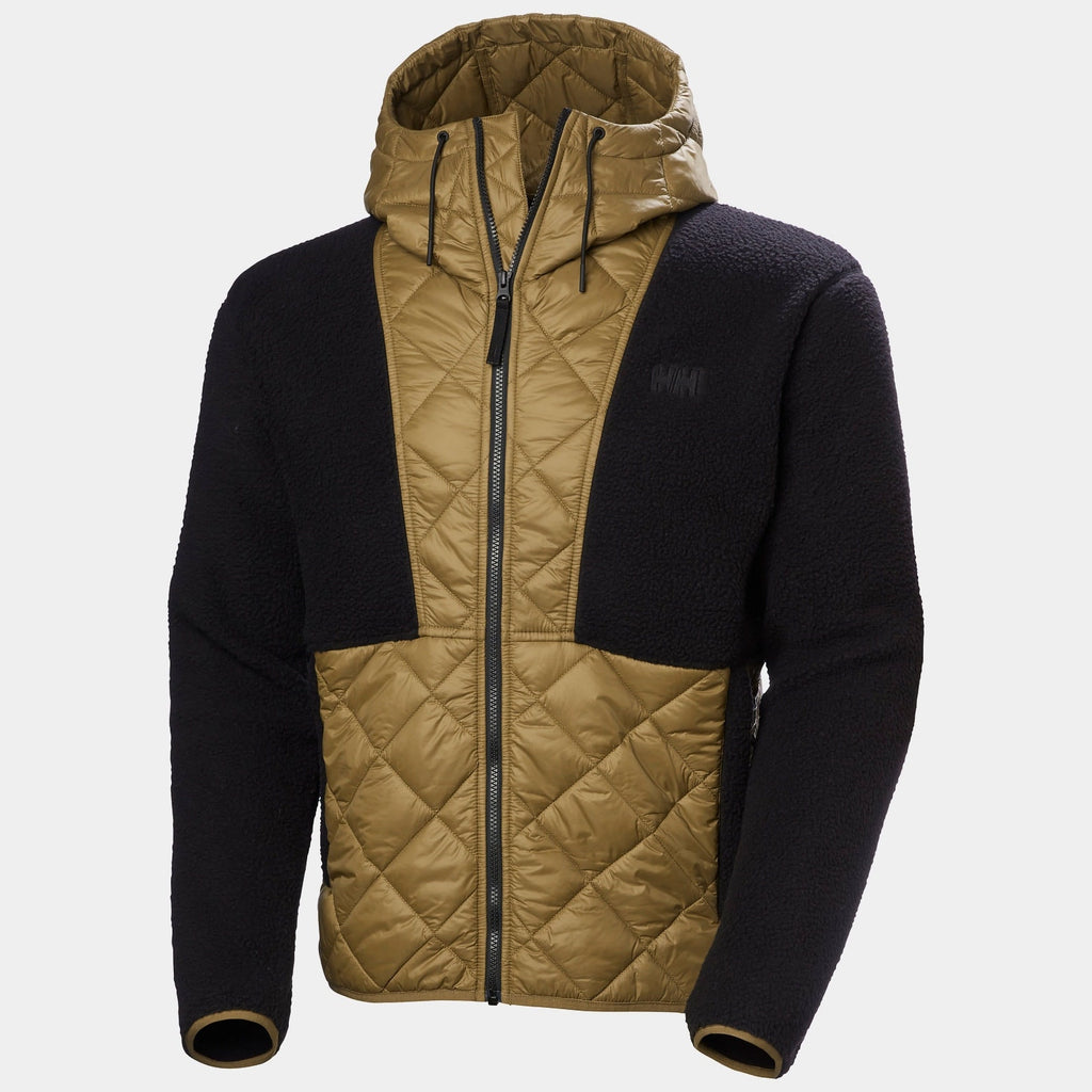 STOWE HOODED HYBRID JACKET, SEPIA, S