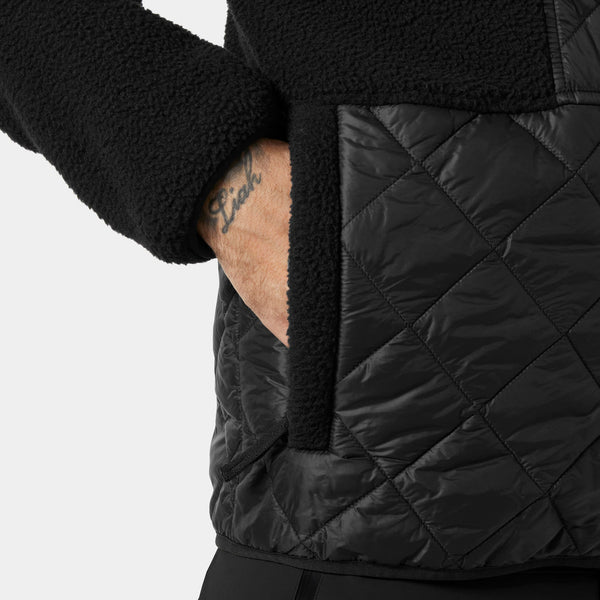 STOWE HOODED HYBRID JACKET, BLACK, XXL