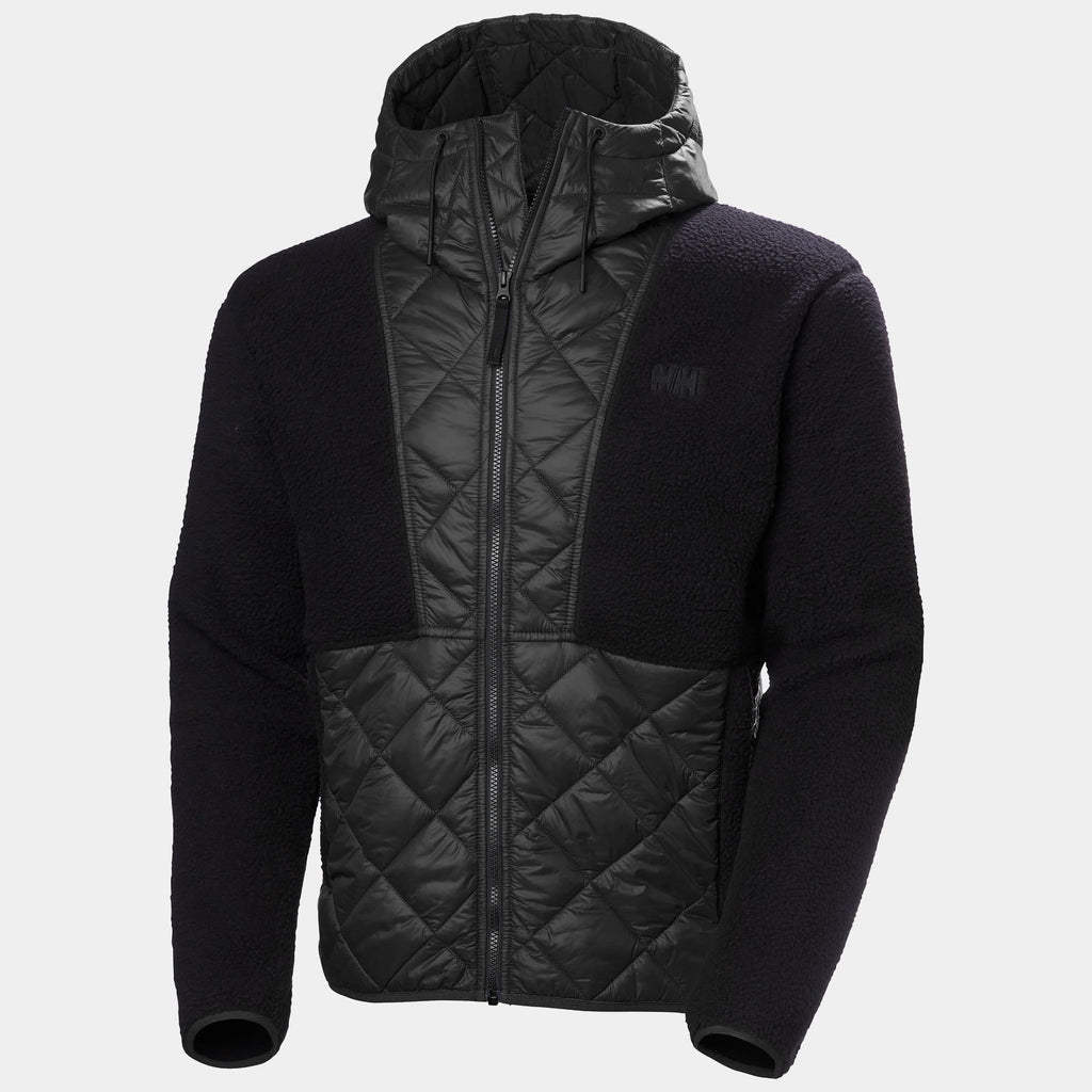 STOWE HOODED HYBRID JACKET, BLACK, XXL