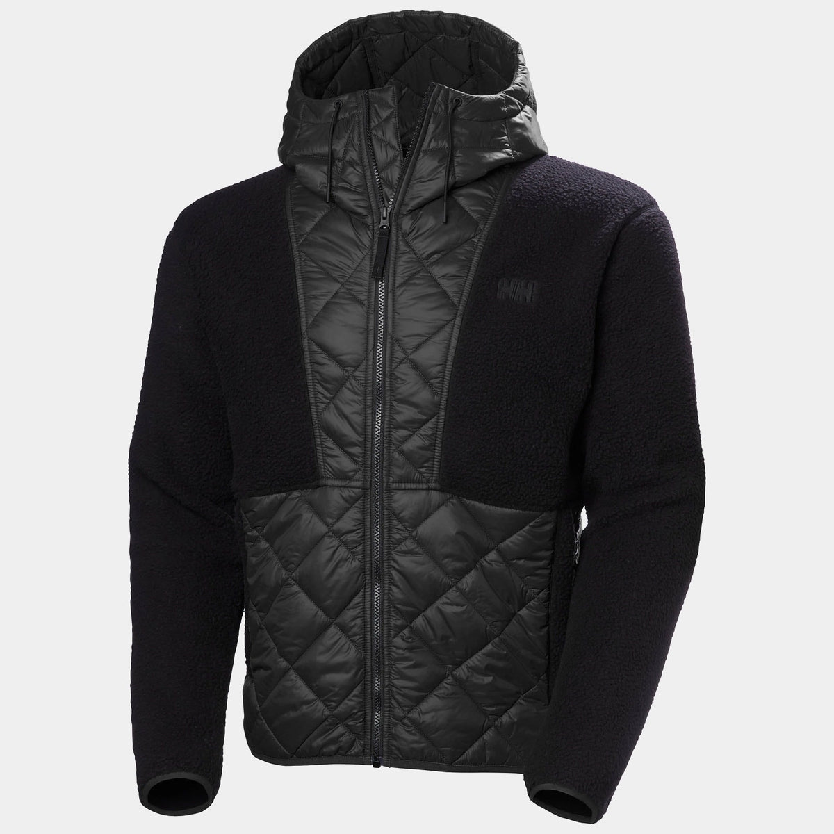 STOWE HOODED HYBRID JACKET, BLACK, XXL