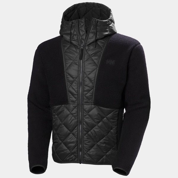 STOWE HOODED HYBRID JACKET, BLACK, XXL