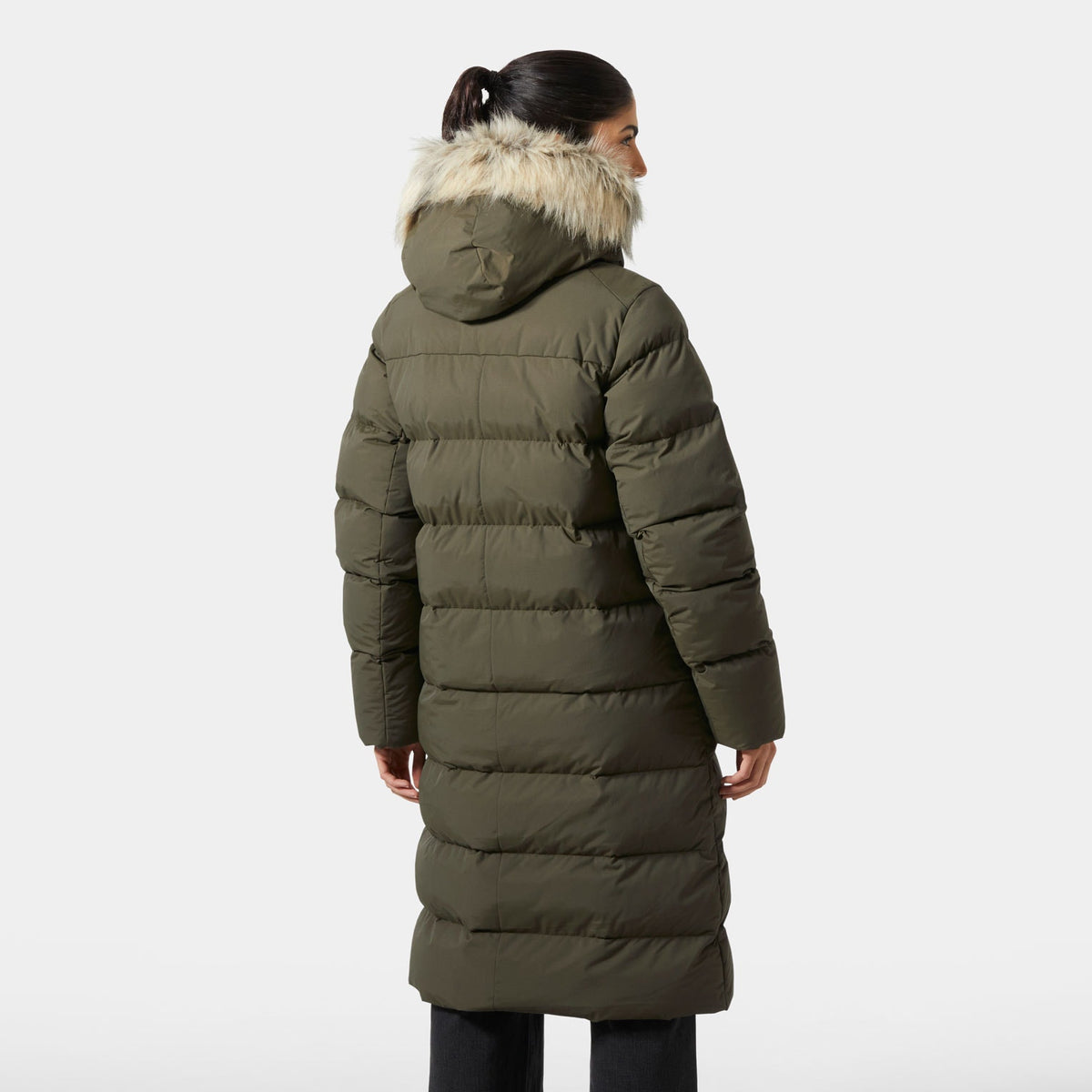 W ARIA LONG PARKA, UTILITY GRE, L