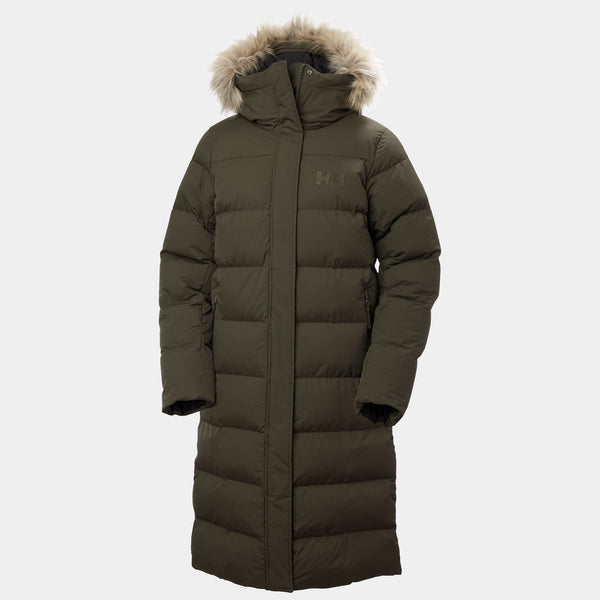 W ARIA LONG PARKA, UTILITY GRE, L