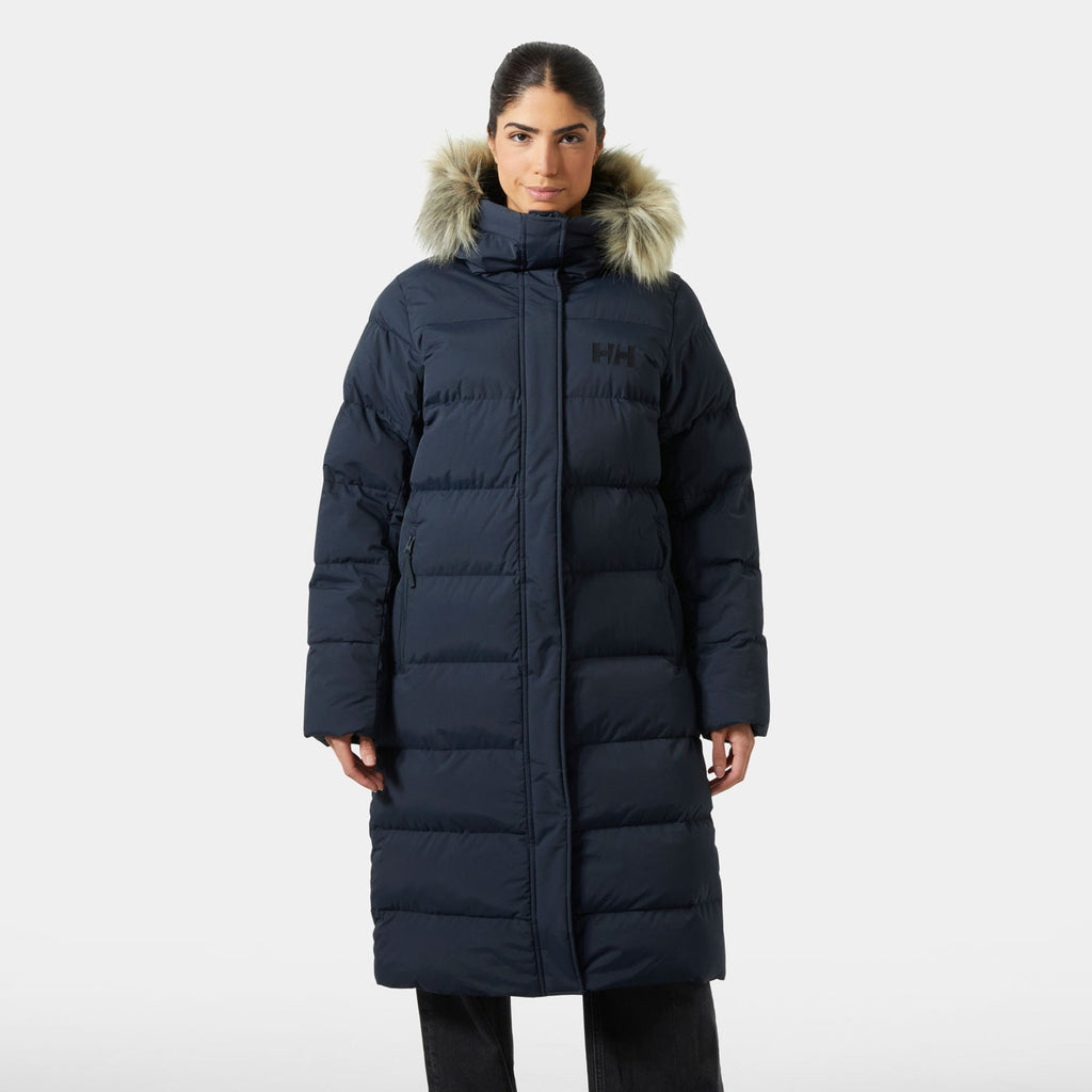 W ARIA LONG PARKA, NAVY, L