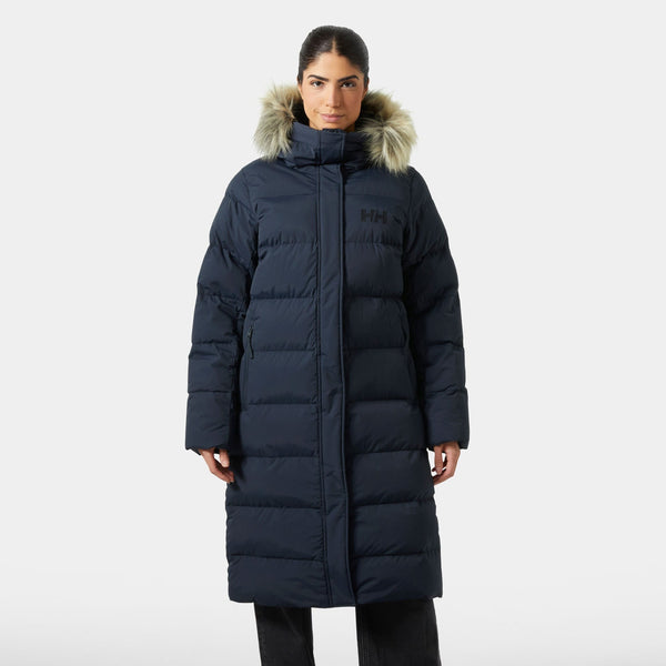 W ARIA LONG PARKA, NAVY, L