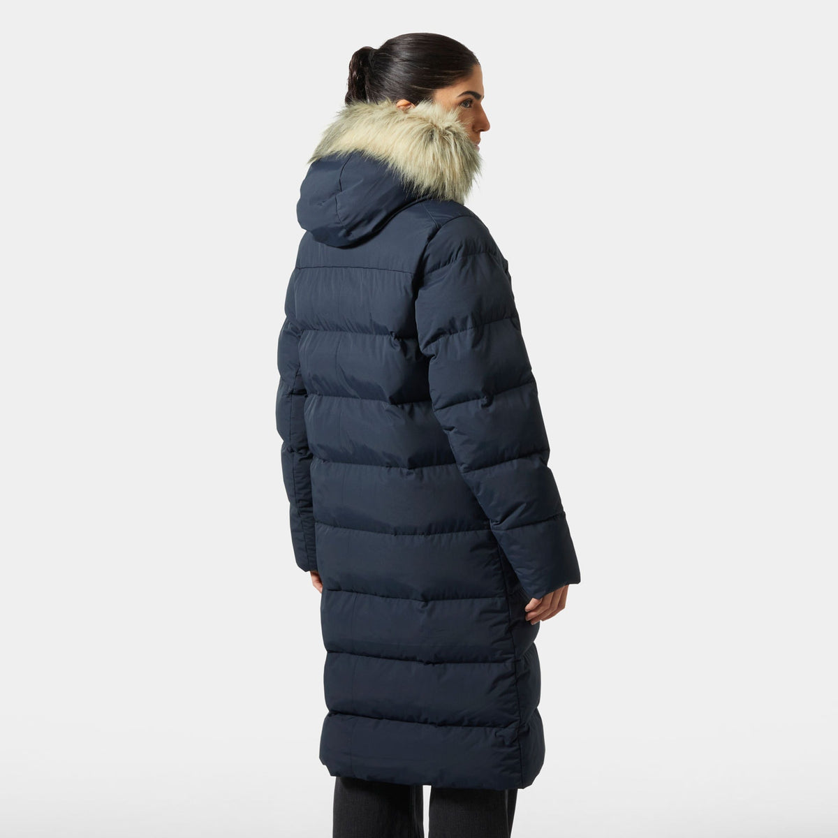 W ARIA LONG PARKA, NAVY, L