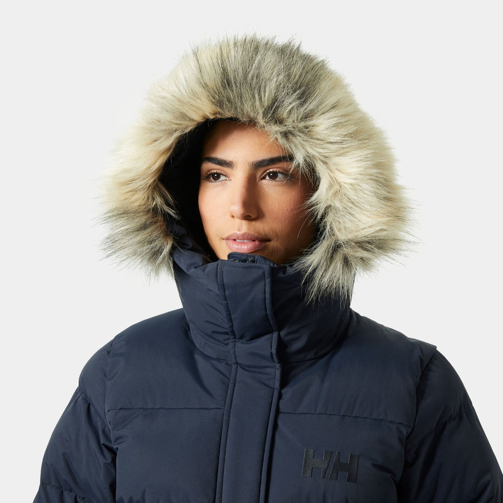 W ARIA LONG PARKA, NAVY, L